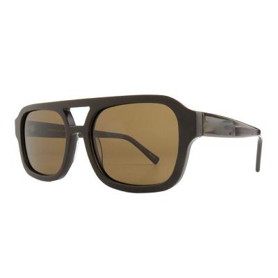 A10920(3) Men's Hand Polished black Acetate Full Rim Square Modern Sunglasses Eyewear