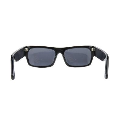 A10919(1) Unisex UV400 Protection black Acetate Full Rim Square Modern Sunglasses Eyewear