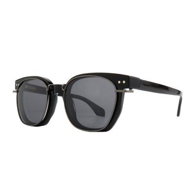 A10911(1) Unisex Durable black Acetate Full Rim Square Modern Sunglasses Eyewear