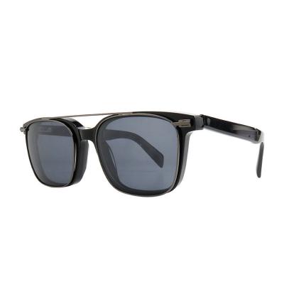 A10907(1) Unisex Polarized black Acetate Full Rim Wayfarer Modern Sunglasses Eyewear