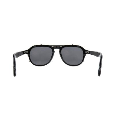 A10906(1) Unisex Lightweight black Acetate Full Rim Square Modern Sunglasses Eyewear
