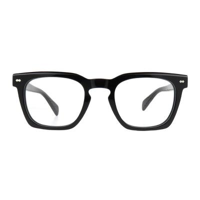A10913(1) Unisex UV400 Protection black Acetate Full Rim Square Modern Sunglasses Eyewear