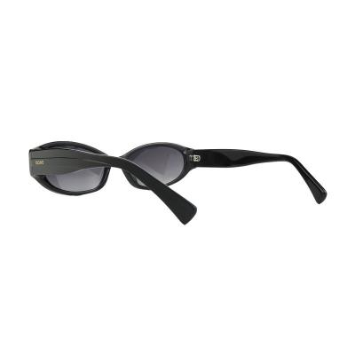 A10969(1) Women's Spring Hinge black Acetate Full Rim Oval Modern Sunglasses Eyewear