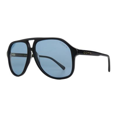 A10991(2) Unisex Scratch Resistant black Acetate Full Rim Aviator Sport Sunglasses Eyewear