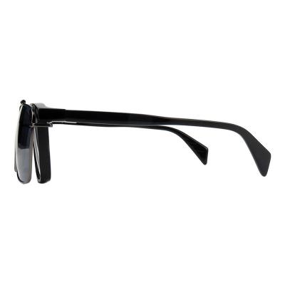 A10909(1) Men's Scratch Resistant black Acetate Full Rim Square Modern Sunglasses Eyewear