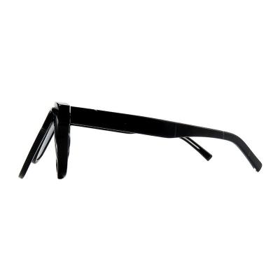 A10902(1) Unisex UV400 Protection black Acetate Full Rim Wayfarer Modern Sunglasses Eyewear