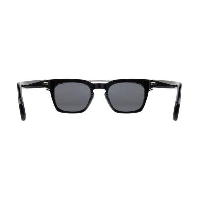 A10913(1) Unisex UV400 Protection black Acetate Full Rim Square Modern Sunglasses Eyewear