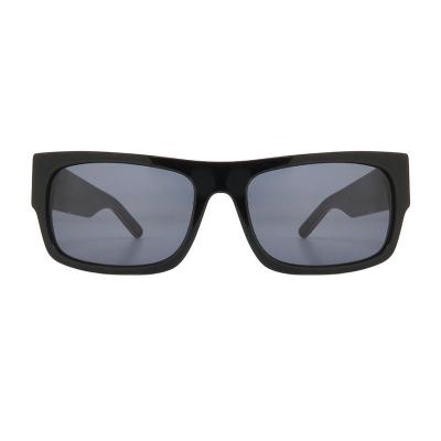 A10919(1) Unisex UV400 Protection black Acetate Full Rim Square Modern Sunglasses Eyewear