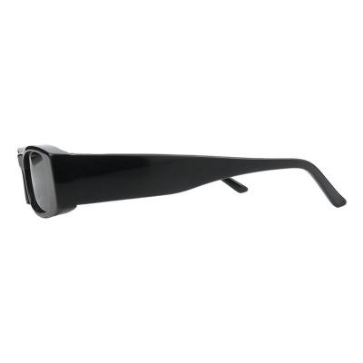 A11026(1) Unisex Hand Polished black Acetate Full Rim Geometric Modern Sunglasses Eyewear