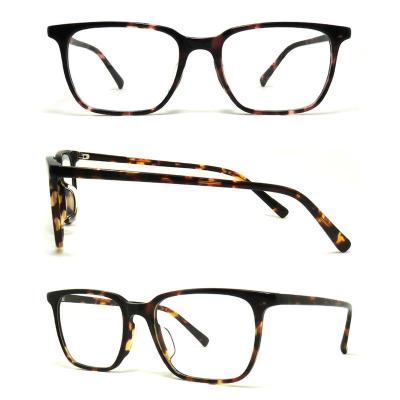A20234 Unisex Durable tortoise Acetate Full Rim Square Vintage Sunglasses Eyewear