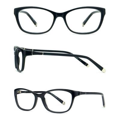 A20186 Women's UV400 Protection black Acetate Full Rim Fashion Modern Sunglasses Eyewear
