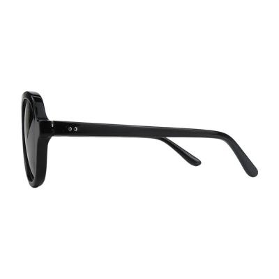 A11064(2) Unisex Durable black Acetate Full Rim Aviator Vintage Sunglasses Eyewear