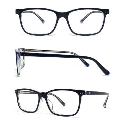 A20230 Unisex Durable black Acetate Full Rim Fashion Modern Sunglasses Eyewear