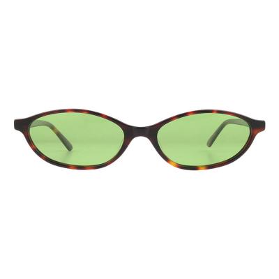 A11027(1) Unisex Spring Hinge tortoise Acetate Full Rim Oval Vintage Sunglasses Eyewear