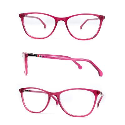 A20312 Women's Hand Polished pink Acetate Full Rim Cat Eye Modern Sunglasses Eyewear