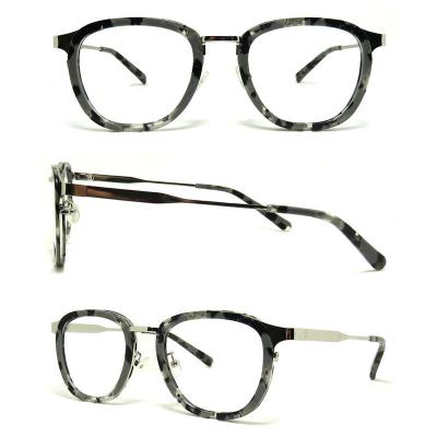 A20227 Unisex UV400 Protection gray Acetate Full Rim Square Vintage Sunglasses Eyewear