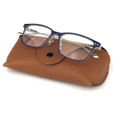A20237 Men's Hand Polished navy blue Acetate Full Rim Fashion Modern Sunglasses Eyewear