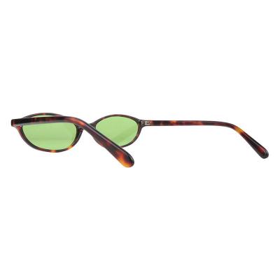 A11027(1) Unisex Spring Hinge tortoise Acetate Full Rim Oval Vintage Sunglasses Eyewear