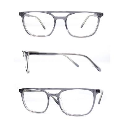 A20309 Unisex Scratch Resistant gray Acetate Full Rim Square Modern Sunglasses Eyewear
