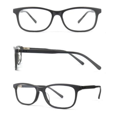 A20240-1 Unisex Spring Hinge black Acetate Full Rim Square Modern Sunglasses Eyewear
