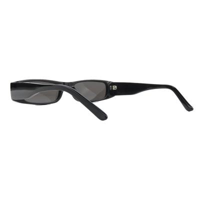 A11026(1) Unisex Hand Polished black Acetate Full Rim Geometric Modern Sunglasses Eyewear