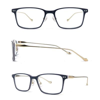 A20237 Men's Hand Polished navy blue Acetate Full Rim Fashion Modern Sunglasses Eyewear