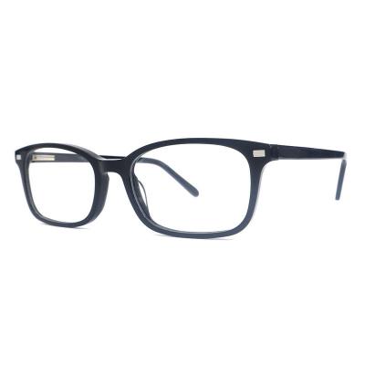 A20341(1) Unisex Hand Polished black Acetate Full Rim Square Modern Sunglasses Eyewear