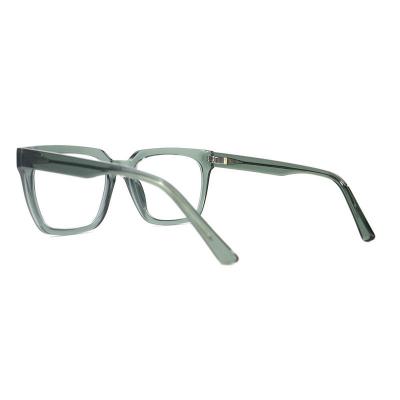 A20325(1) Unisex Premium Quality crystal green Acetate Full Rim Square Modern Sunglasses Eyewear