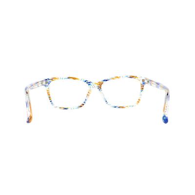 A20350(3) Unisex Durable multicolor marbled Acetate Full Rim Square Modern Sunglasses Eyewear