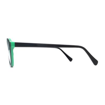A20326(1) Unisex Scratch Resistant green Acetate Full Rim Round Modern Sunglasses Eyewear