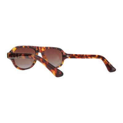 A11022(1) Unisex Polarized tortoise Acetate Full Rim Aviator Vintage Sunglasses Eyewear