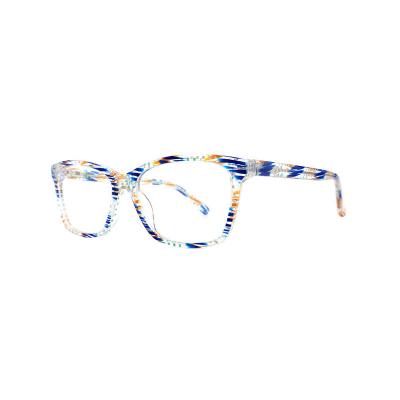 A20350(3) Unisex Durable multicolor marbled Acetate Full Rim Square Modern Sunglasses Eyewear