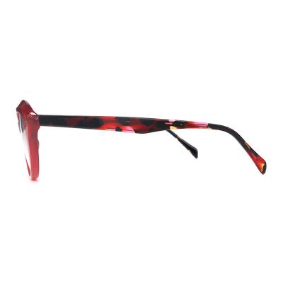 A20323(2) Women's Hand Polished black Acetate Full Rim Cat Eye Vintage Sunglasses Eyewear