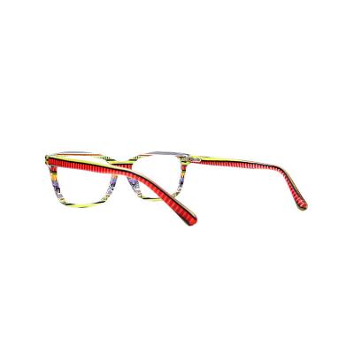 A20350(2) Unisex Premium Quality multicolor marbled Acetate Full Rim Square Modern Sunglasses Eyewear