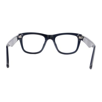 A20354(1) Unisex Hand Polished black Acetate Full Rim Wayfarer Modern Sunglasses Eyewear