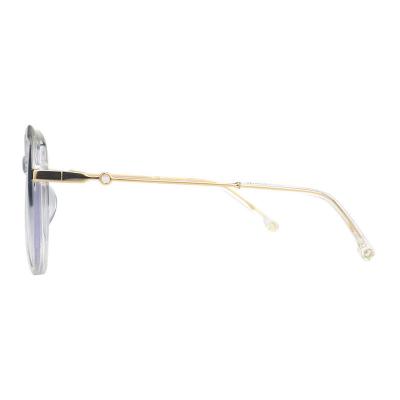 A20328(1) Unisex Hand Polished crystal Acetate Full Rim Oval Modern Sunglasses Eyewear