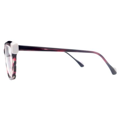 A20351(3) Women's Premium Quality tortoise with light blue accents Acetate Full Rim Cat Eye Modern Sunglasses Eyewear
