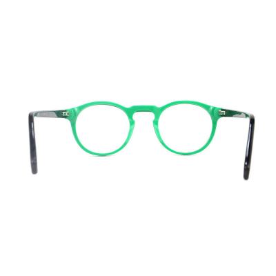 A20326(1) Unisex Scratch Resistant green Acetate Full Rim Round Modern Sunglasses Eyewear
