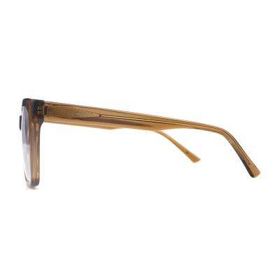 A20325(3) Unisex Lightweight crystal green Acetate Full Rim Square Modern Sunglasses Eyewear