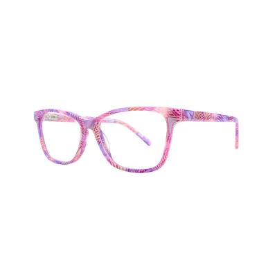A20350(4) Unisex Spring Hinge multicolor marbled Acetate Full Rim Square Modern Sunglasses Eyewear