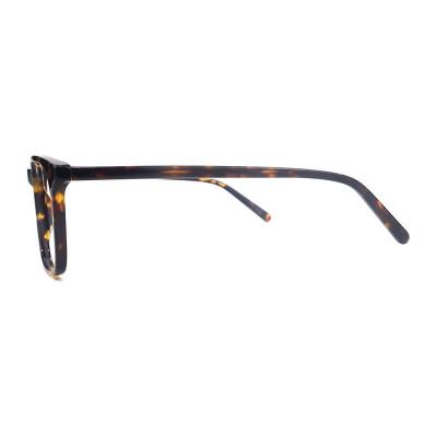 A20335(1) Unisex Lightweight tortoise Acetate Full Rim Square Modern Sunglasses Eyewear