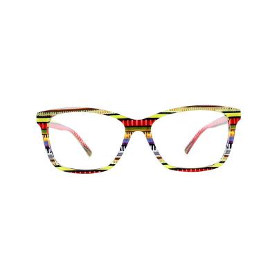 A20350(2) Unisex Premium Quality multicolor marbled Acetate Full Rim Square Modern Sunglasses Eyewear