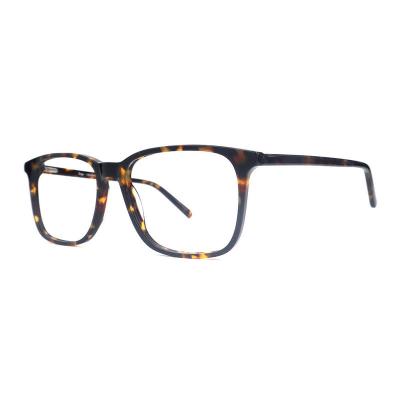 A20335(1) Unisex Lightweight tortoise Acetate Full Rim Square Modern Sunglasses Eyewear