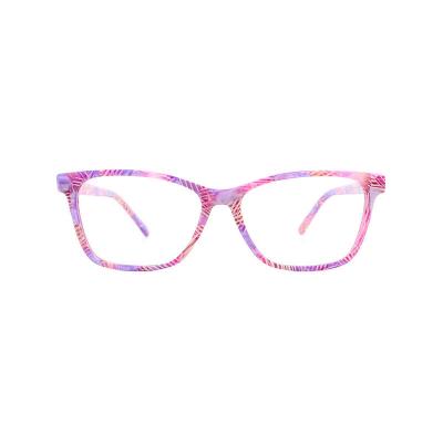 A20350(4) Unisex Spring Hinge multicolor marbled Acetate Full Rim Square Modern Sunglasses Eyewear