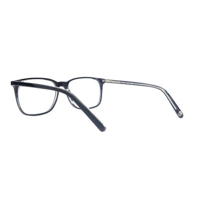 A20338(1) Unisex Hand Polished black Acetate Full Rim Square Modern Sunglasses Eyewear