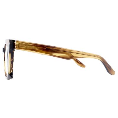A20352(1) Unisex Lightweight tortoise Acetate Full Rim Geometric Modern Sunglasses Eyewear