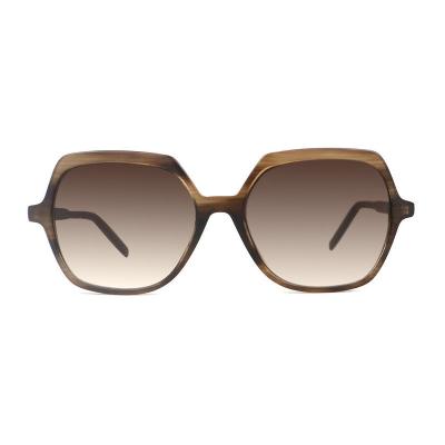A20324(2) Women's Lightweight crystal Acetate Full Rim Geometric Modern Sunglasses Eyewear