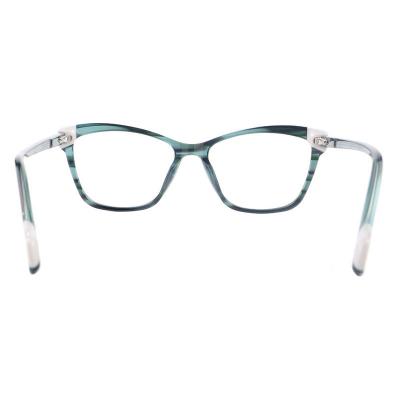 A20351(2) Women's UV400 Protection tortoise with light blue accents Acetate Full Rim Cat Eye Modern Sunglasses Eyewear
