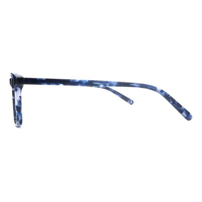 A20333(1) Unisex Durable blue tortoise Acetate Full Rim Square Modern Sunglasses Eyewear