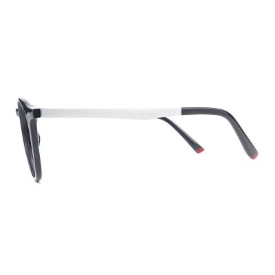 A20330(2) Unisex Scratch Resistant blue gradient Acetate Full Rim Round Modern Sunglasses Eyewear